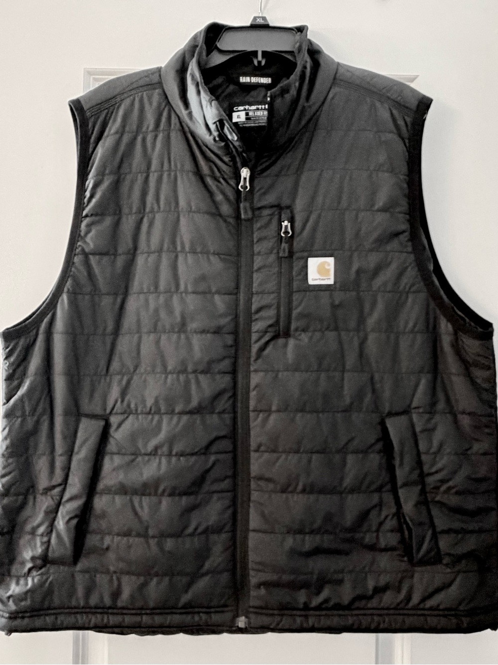 Carhartt Black Quilted Insulated Men’s Vest with Chest Pocket